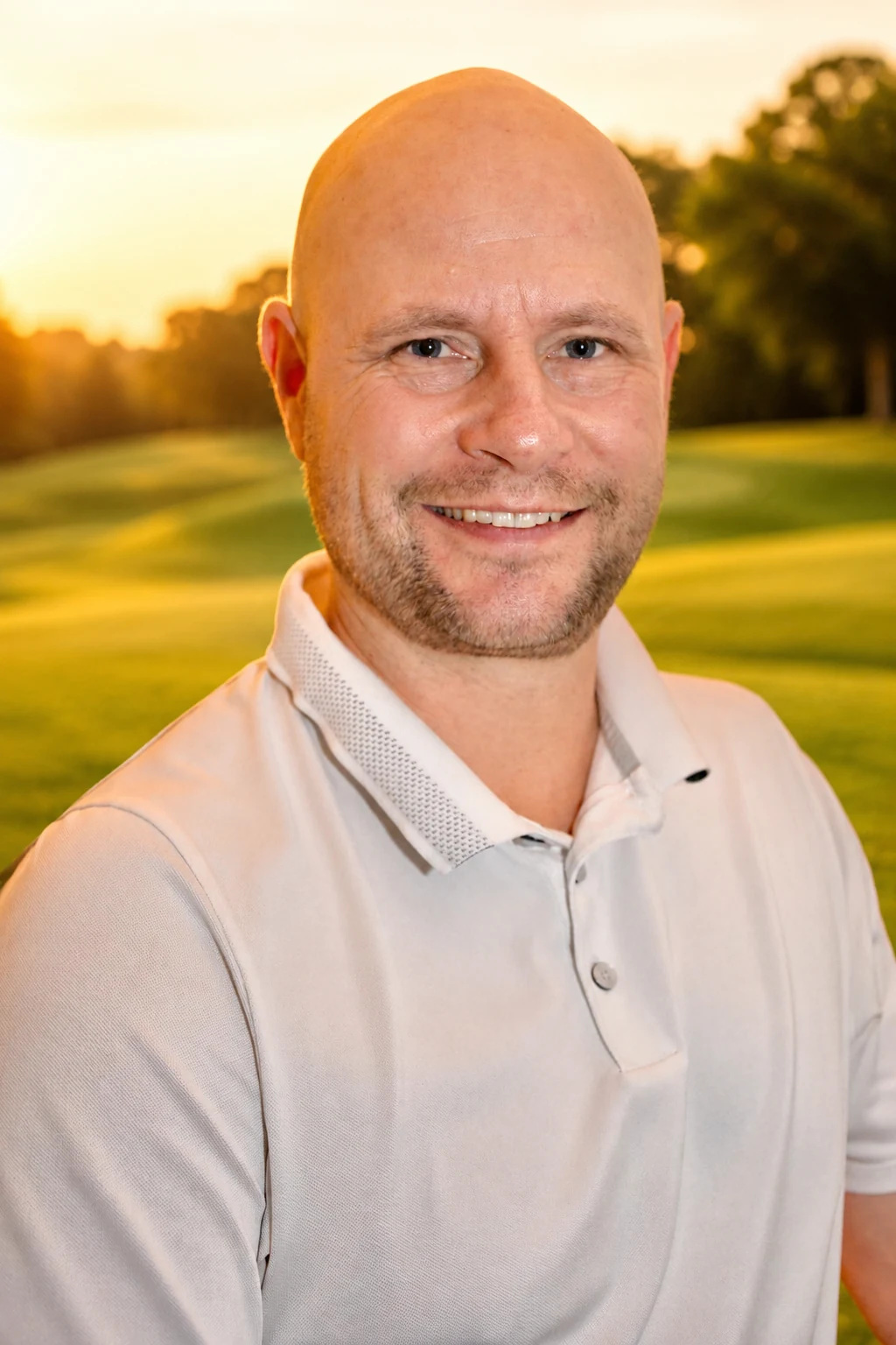 Portrait von Sven Puckelwaldt auf dem Golfplatz